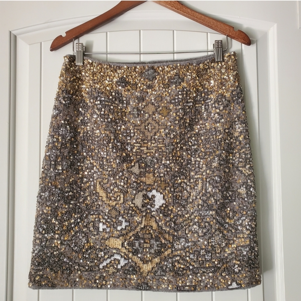 Anthropologie MOULINETTE SOEURS wool pencil skirt - Picture 5 of 10